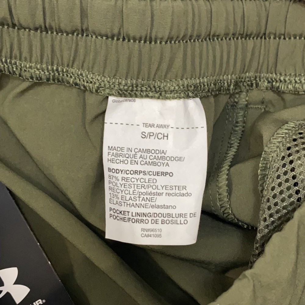 Under Armour UA Vibe Woven Tapered Pant Marine Green Men's Small 1386556-390 NWT - Picture 6 of 9